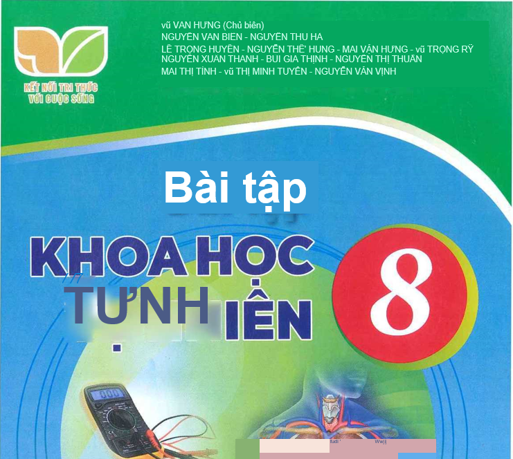 SÁCH BÀI TẬP KHTN 8 KẾT NỐI TRI THỨC Miễn phí